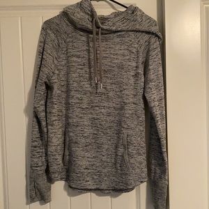 Gray Athleta hooded sweatshirt with front pocket